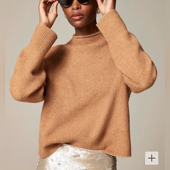J.Crew Rollneck Sweater Size XS Brown in Super-soft Yarn BD613 - Picture 2 of 8